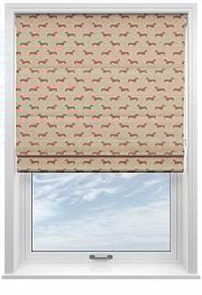Emily Bond Peggy, Raspberry - Twist&Fit Roman Blind
